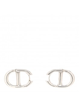 Metal CD Earrings Silver