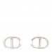 Metal CD Earrings Silver