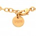 Metal Enamel Crystal CD Station Bracelet Pink