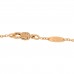 18K Yellow Gold Diamond Mother of Pearl Rose Des Vents Hand Jewel Bracelet