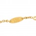 18K Yellow Gold Diamond Malachite Rose Des Vents Bracelet