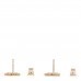 Crystal Clair D Lune Earrings Gold