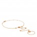 18K Yellow Gold Diamond Mother of Pearl Rose Des Vents Hand Jewel Bracelet