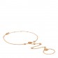 18K Yellow Gold Diamond Mother of Pearl Rose Des Vents Hand Jewel Bracelet