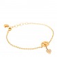 CD Crystal Heart Bracelet Gold