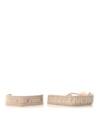 Woven Cotton J'Adior Friendship Bracelet Set Pink