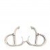 Metal CD Earrings Silver
