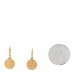 Metal CD Earrings Aged Gold