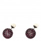 Crystal Pearl Dior Tribales Earrings Black Pink