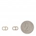 Crystal Clair D Lune Earrings Gold