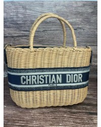 CD Wicker Basket Bag