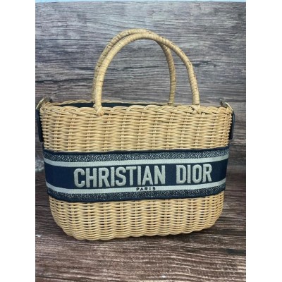 CD Wicker Basket Bag