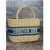 CD Wicker Basket Bag