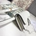 D White Calfskin Saddle Belt Bag