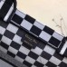 D Book Tote Bag  Checkered Canvas
