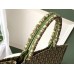 D Book Tote Bag In Green Oblique Canvas