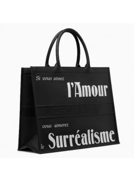 D Book Tote Bag  Surrealism Printed Calfskin