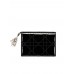 D Lady D Flap Card Holder in Black Patent Cannage Lambskin