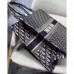 CD Unisex CD Large Book Tote Navy Blue CD Oblique Embroidery