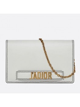 D White JAD Wallet On Chain Pouch