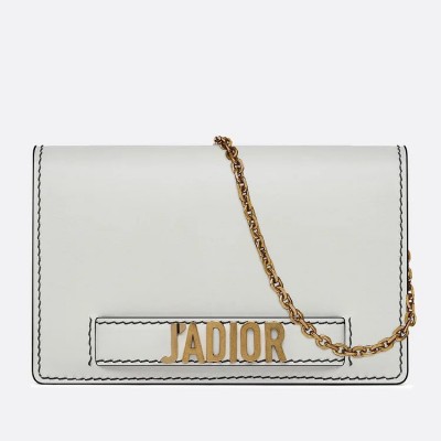 D White JAD Wallet On Chain Pouch