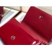 D 30 Montaigne Wallet On Chain In Red Patent Calfskin