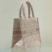 CD Unisex CD Small Book Tote Fluorescent Pink Toile De Jouy Transparent Canvas