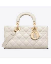 CD Women CD Lady D-Joy Bag Latte Cannage Lambskin