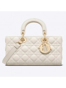 CD Women CD Lady D-Joy Bag Latte Cannage Lambskin