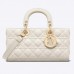 CD Women CD Lady D-Joy Bag Latte Cannage Lambskin