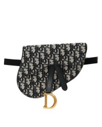 CHRISTIAN D Oblique Saddle Belt Pouch Blue