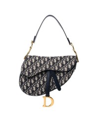 CHRISTIAN D Oblique Saddle Bag Blue