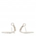 18K White Gold Diamond Battito D’ali Earrings