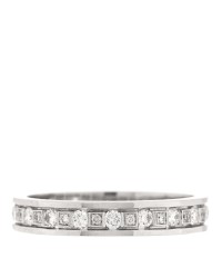 18K White Gold Diamond Belle Epoque Band Ring 53 6.25