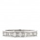 18K White Gold Diamond Belle Epoque Band Ring 53 6.25