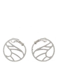 18K White Gold Diamond Battito D’ali Earrings
