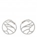 18K White Gold Diamond Battito D’ali Earrings