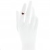 18K Yellow Gold Garnet 7mm Heart Chatelaine Ring 47 4