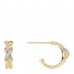 18K Yellow Gold Diamond Petite Crossover X Earrings