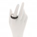 Titanium Sterling Silver Diamond Streamline Band Ring 67 12