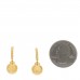 18K Yellow Gold Solari Hoop Drop Earrings