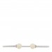 18K White Gold Diamond Cultured Pearl 7mm Solari Bracelet