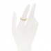 18K Yellow Gold Diamond Pave Petite Ring 53 6.25
