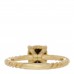 18K Yellow Gold Diamond 7mm Chatelaine Pave Ring 50 5.5
