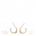 18K Yellow Gold Diamond Petite Crossover X Earrings