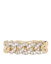 18K Yellow Gold Diamond 5mm Belmont Curb Link Band Ring 48 4.5