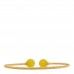 18K Yellow Gold Yellow Agate 10mm Solari Bracelet