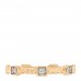 18K Yellow Gold Diamond Cable Collectibles Stack Ring 49 4.75