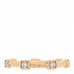 18K Yellow Gold Diamond Cable Collectibles Stack Ring 49 4.75