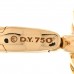 18K Yellow Gold Black Elements Disc Pendant